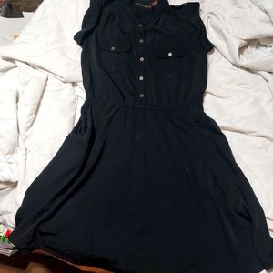 Sz Sm Sleeveless Black Dress w/Pockets!